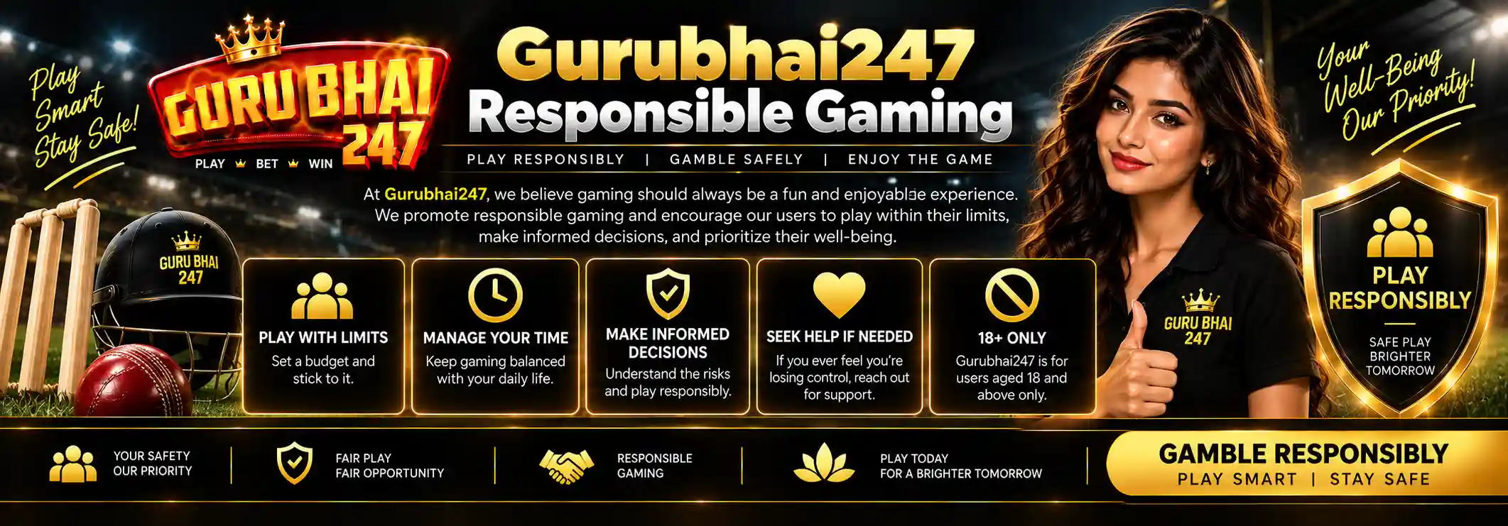 Gurubhai247 Responsible Gaming