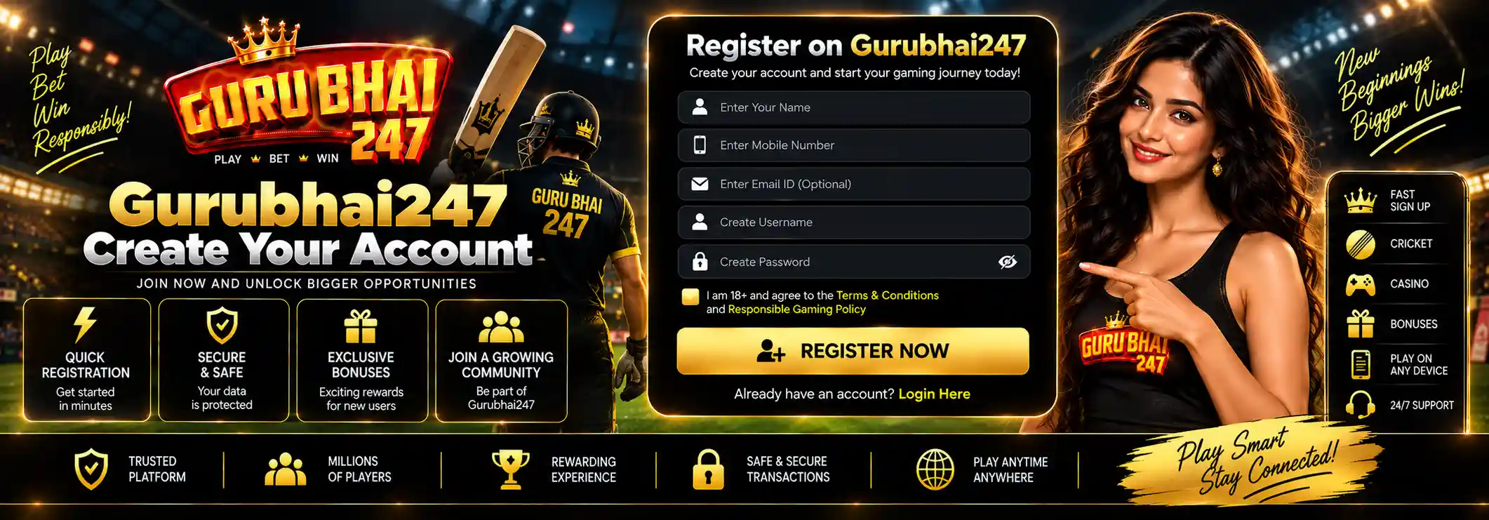 Gurubhai247 Register