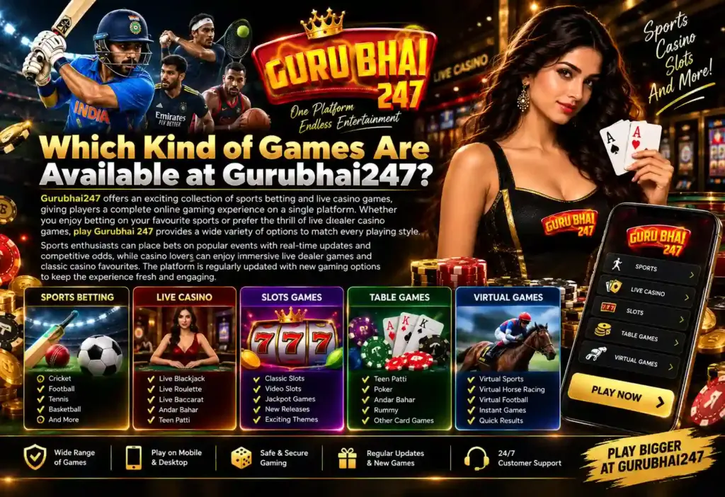 Available Games at Gurubhai247