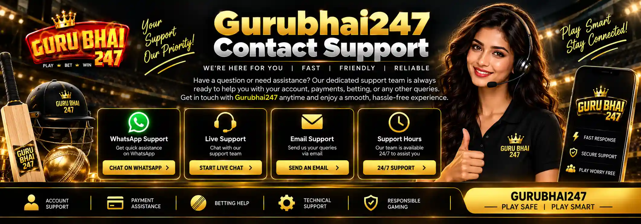 Gurubhai247 Contact Support